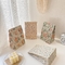 Piccola borsa di carta piegata floreale del regalo di nozze attuali dei sacchi di carta 30gsm-160gsm della maniglia