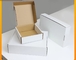 contenitore di carta piegante bianco ondulato biodegradabile di pianura della scatola di carta di 15x15x5cm