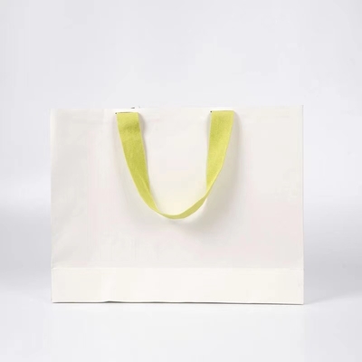 Sacco di carta di verniciatura bianco 190gsm dell'abito ai sacchetti del regalo dei gioielli 350gsm