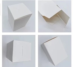 La piccola pianura su misura ha riciclato la scatola da pasticceria bianca di carta 10x10x7 del contenitore di regalo