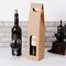 borsa biodegradabile del regalo del vino di 2 bottiglie dei sacchi di carta della bottiglia di vino di 10cm*35cm*10cm